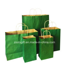 Wholesale Cheap Recycle Kraft Gift Carrier Paper Bags with Twisted Handle